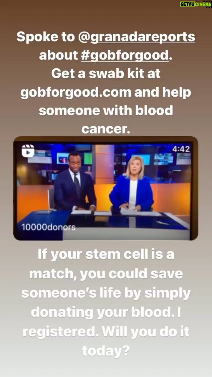 Marsha Thomason Instagram - Spoke to @granadareports about #gobforgood. Everyone has a genetic twin, register to be a stem cell donor and you could save someone’s life, in most cases by just donating blood. Facts… Registered to be stem cell donors: UK - 3%. Global Population - 0.4%. Chance of finding your lifesaving match: 37% - people of a minority ethnic heritage. 72% - white european Order your swab kit at gobforgood.com and potentially make the difference in someone’s life. Link in bio.