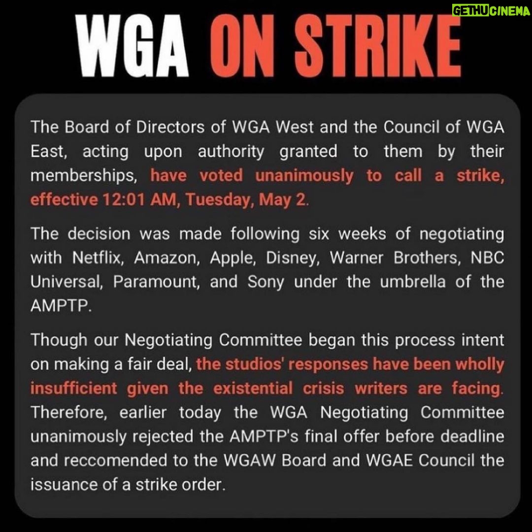 Marsha Thomason Instagram - I stand in solidarity with writers, who are the masterminds behind everything we see on screen. Without the screenwriters, there is no content. PAY THEM FAIRLY!