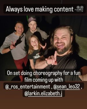 Martin Casaus Instagram - I always enjoy the chance to create something.  This is me going Into my weekend...jk. 

This is some fun doing some choreography for a fun film with @sean_leo32 , @_ros_entertainment , @larkin.elizabeth.j 
Good times ahead