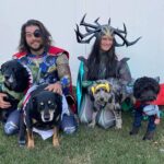 Martin Casaus Instagram - Thanks to @nat.sartorial for taking pictures of the Odinson family on Halloween. We partied, we handed out candy, we played with cute ass puppies. Good Halloween. Halloween is my fav holiday! What's your favorite Halloween memory or tradition? #MartinCasaus #HouseofCasaus #Mcfluffs #Mclove #SaltLakeCity #SLC #VisitSaltLake #Utah #SaltLake #UtahGram #UtahTravel #SLCCreativeCommunity #SLCContentCreators #utahcontentcreator #HouseofCasaus #Mcfluffs #Mclove #thordogofthunder #lokidogofmischief #Jasperdog #Brutusdog #Furbabies #dogsofinstagram #dog #puppy #petsagram #doglove #Furbaby #puppygram #puppyeyes Salt Lake City, Utah