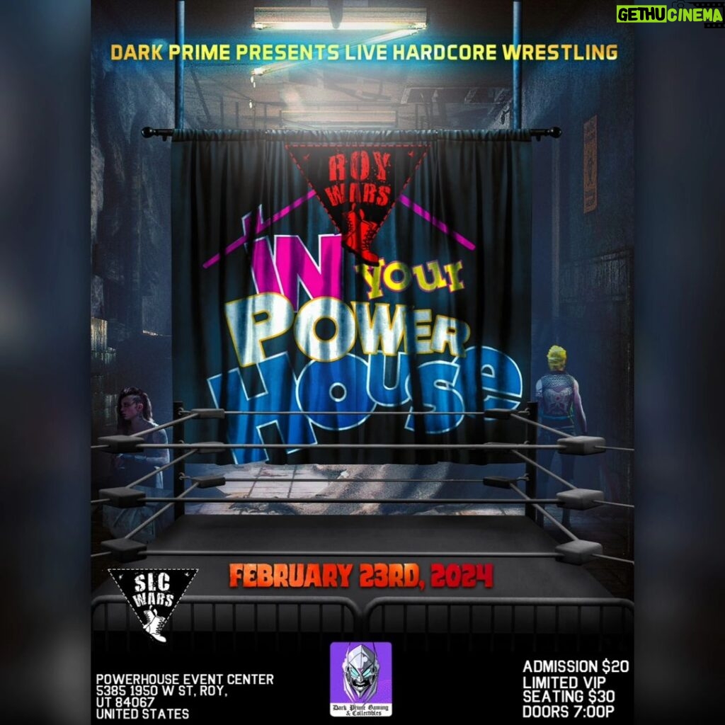 Martin Casaus Instagram - Two of the most well traveled and most evolved Pro Wrestlers in Salt Lake City are going head to head on February 23rd at The Powerhouse! 📢Tickets are available now in the bio📢 The Power House Event Center