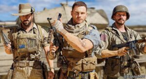 Martin Copping Instagram - The @bigmikemw sending the #CallofDuty Taskforce back in time - WWII!

Appreciate the headgear on Alex, sir - both practical and stylish! 🪖 

L to R:
#CaptainPrice @barrypaulsloane, 
#LucasRiggs @martincopping, #Alex #Echo31 @collinschadm 

#callofdutywarzone #callofdutymodernwarfare #callofdutyvanguard