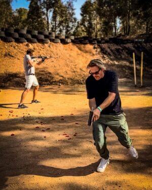 Martin Copping Instagram - Went out on the range with @jeffteravainen at @rooikraalshootingrange to pop off some rounds yesterday. Big thanks to @chrisralph99 for the pointers!
.
.
.
GAMERSUPPS - CODE "COPPING" 10% OFF! #rainbowsixsiege #r6s #mozzie #stumpy #martincopping #r6 #cod  callofduty #lucasriggs #zombiehunter  #vanguard #warzone #callofduty #videogames #gamer #xbox #ps5 #pc #fyp #voiceactor #didleedee @rainbow6game @ubisoftanz