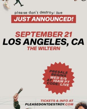 Martin Herlihy Instagram - Presale for LA show live with code LIVE!! Ends tonight at midnight! Come on out we’re gonna have a lot of fun. Link in bio thank u love u all