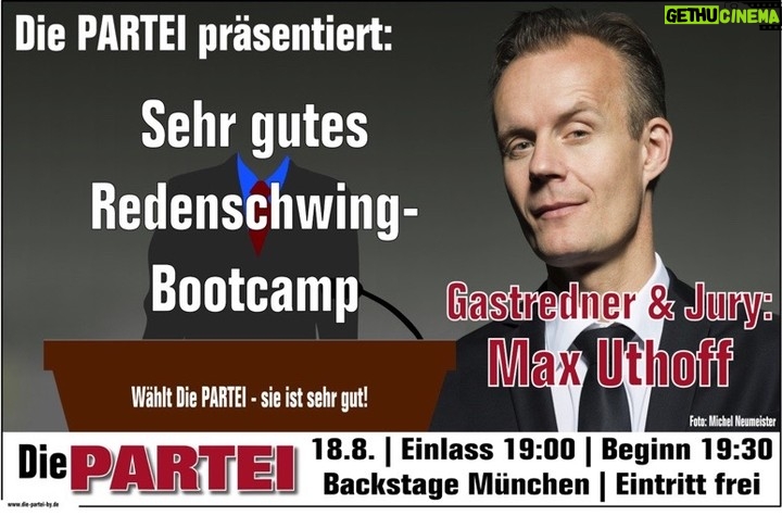 Martin Sonneborn Instagram - Die PARTEI Bayern präsentiert: Uthoff umsonst!