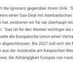 Martin Sonneborn Instagram - Seitdem Europa (russisches) Gas aus Aserbaidschan bezieht, verdient sich die EU den Preis für selektiven Humanismus & ethische Prinzipienlosigkeit: Schon 7 Monate blockiert Aserbaidschan die einzige Lebensader der armenischen Bevölkerung Bergkarabachs.