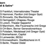 Martin Sonneborn Instagram - Achtung, Durchsage! Ich schimpfe gegen Geld auf die Regierung. Ab sofort ohne Row Zero & Aftershow.