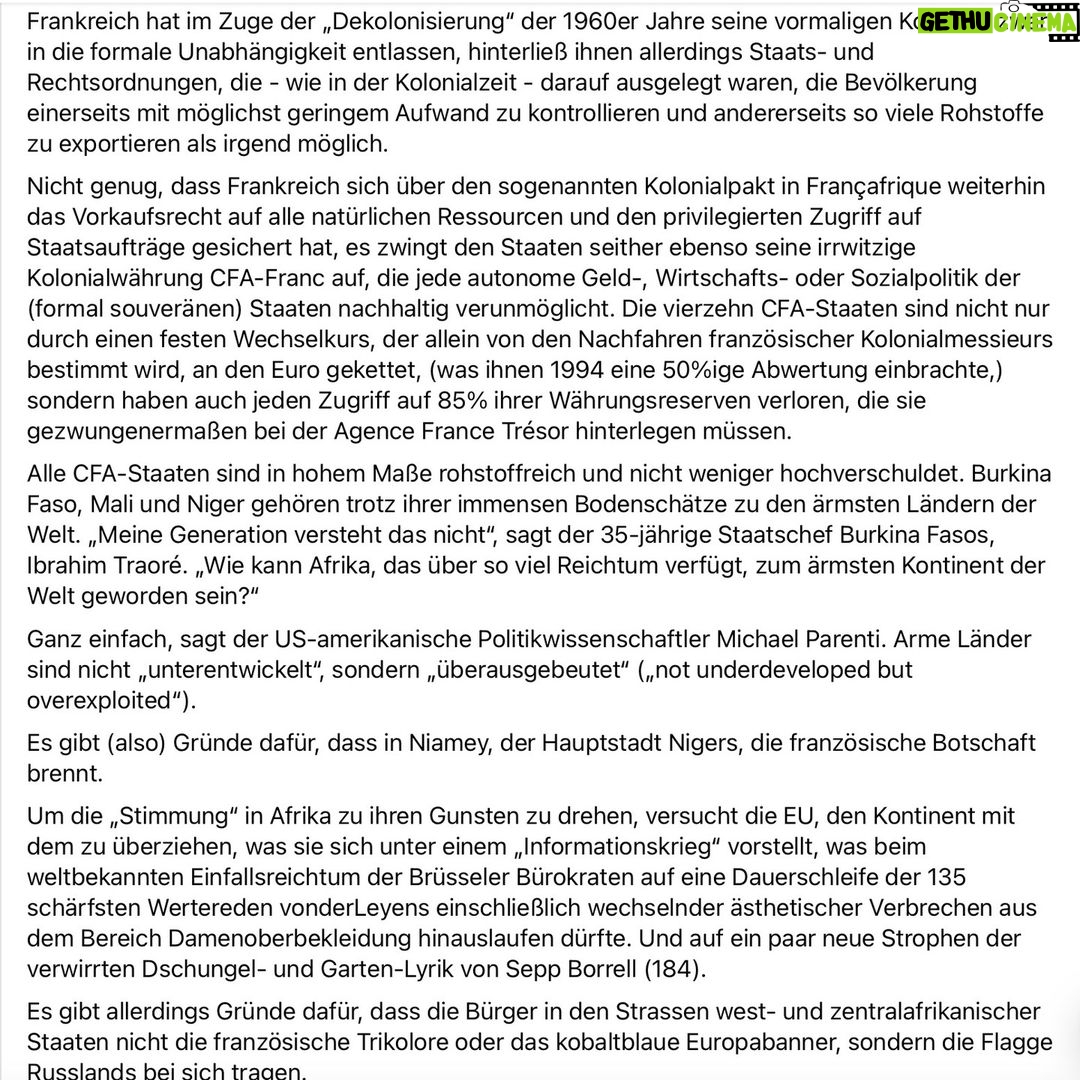 Martin Sonneborn - 6K Likes - Der etwas andere Blick auf Niger...