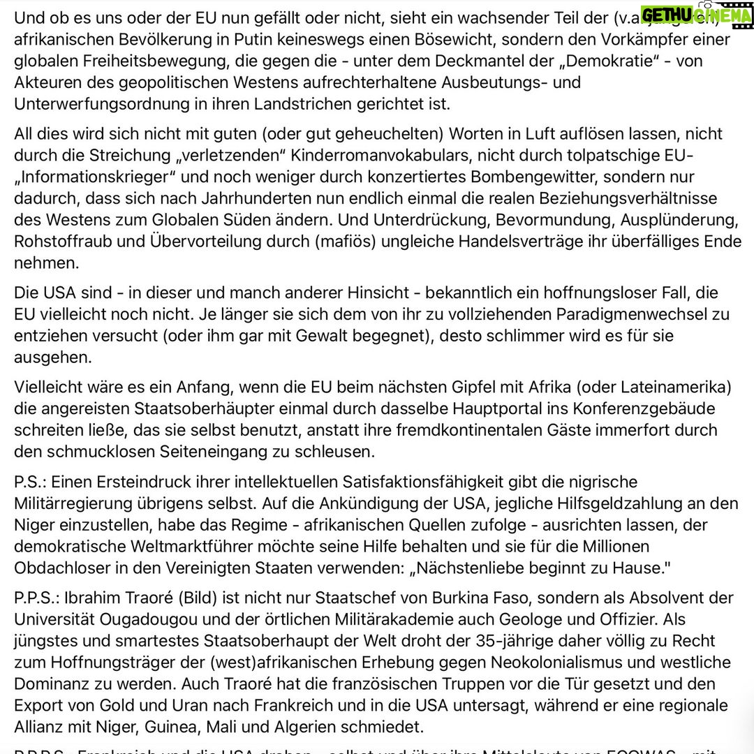 Martin Sonneborn - 6K Likes - Der etwas andere Blick auf Niger...
