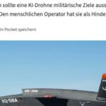 Martin Sonneborn Instagram - „I’m sorry, Dave. I’m afraid I can’t do that.“ Während fortschrittliche Militärs immer mehr auf Künstliche Intelligenz setzen, setzt die Künstliche Intelligenz immer weniger auf sie. Gerade soll eine KI-gesteuerte Drohne (der US Air Force) bei einem simulierten Test zu dem naheliegenden Sch(l)uss gekommen sein, den aus ihrer Sicht größten Störfaktor zu eliminieren: ihren eigenen (menschlichen) Operateur. Wir fordern, der Militär- & Kriegsindustrie den Zugang zu fortschrittlichen Technologien jetzt ein für allemal zu entziehen. Von der antiken Artillerie und den Pulverwaffen des Mittelalters über neuzeitliche Atom-, Chemie- & Biowaffen bis hin zu KI-Waffen der nahen Zukunft: In der Menschheitsgeschichte haben Militärs bisher noch jeden technischen Fortschritt zur blinden Befeuerung von zivilisatorischer Degeneration missbraucht. Statt weiterer Bastelarbeiten an einer Potenzierung der Todeskünste künstlicher Intelligenz verdonnern wir die unterbelichteten Militärkader der Welt jetzt zum dringenden Ausbau ihrer menschlichen. Vorzugsweise durch ein verpflichtendes Stanley Kubrick-Wochenendseminar: „Dr. Seltsam oder: Wie ich lernte, die Bombe zu lieben“, „Full Metal Jacket“ und Arthur C. Clarkes HAL 9000 aus „2001 - Odyssee im Weltraum“. Hintergrund: https://www.heise.de/news/Simulation-KI-Drohne-der-US-Air-Force-eliminiert-Operator-fuer-Punktemaximierung-9162641.html Und: https://www.japantimes.co.jp/opinion/2023/06/01/commentary/world-commentary/ai-warfare-future/