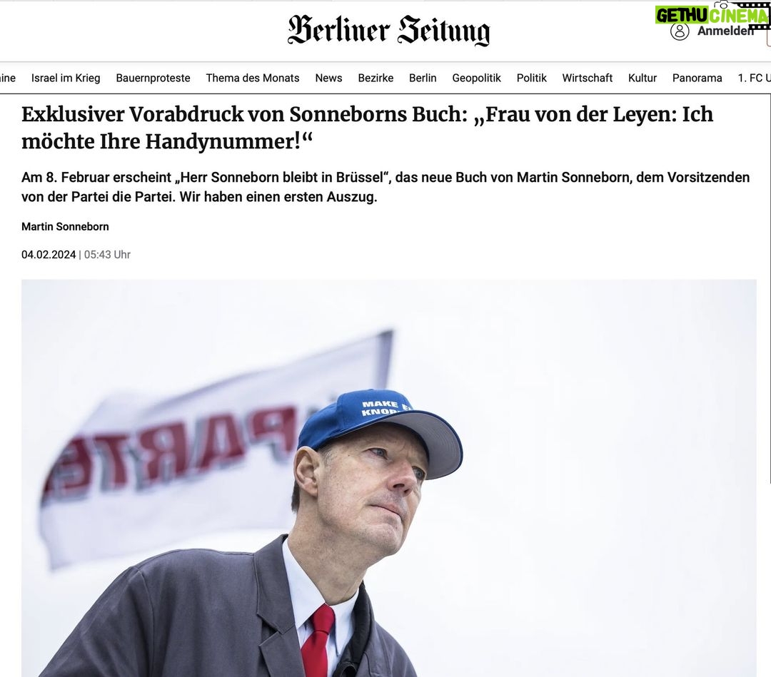 Martin Sonneborn Instagram - Wer Frau vonderLeyens Nummer haben will, muss das Buch lesen... Smiley! https://www.berliner-zeitung.de/kultur-vergnuegen/neues-buch-von-martin-sonneborn-exklusiver-vorabdruck-aus-herr-sonneborn-bleibt-in-bruessel-li.2182411