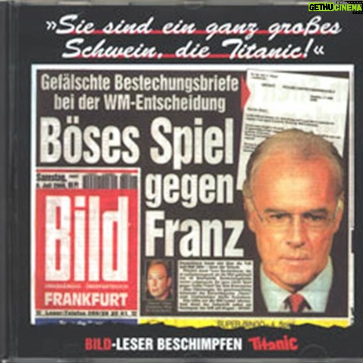 Martin Sonneborn - 4.9K Likes - Auch wir nehmen heute tief bewegt Abschied von Franz Beckenbauer. Er hat uns den lustigsten (analogen) Shitstorm der Welt beschert, die erfolgreichste Abo-Prämie, die TITANIC jemals hatte, - und fast eine DFB-Klage über 600 Millionen... TrauerSmiley! Kleiner akustischer Shitstorm auf meiner YT-Seite: https://youtu.be/8bGuhWHHMg8?si=rgj5XahUiJU1FMKW Hintergrund hier: www.fckaf.de/bd8