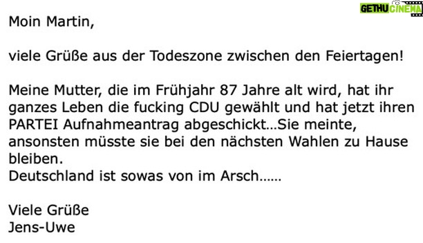 Martin Sonneborn Instagram - Zuschriften, die man (nicht) gern erhält (424)