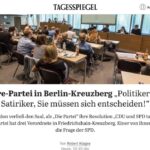 Martin Sonneborn Instagram - "Politiker oder Satiriker"? Das sollte die SPD erstmal für die eigene Führung klären... Smiley! PS: Ich hätte für den Antrag gestimmt, "CDU und SPD zu tasern"... https://www.tagesspiegel.de/berlin/bezirke/satire-partei-in-berlin-kreuzberg-politiker-oder-satiriker-die-mussen-sich-entscheiden-11152960.html