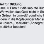 Martin Sonneborn Instagram – Apropos #PISA, ich lese (mit bestem Leseverständnis) gerade noch mal unser Wahlprogramm zur BTW21…