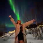 Martine Lunde Instagram - Fikk oppleve nordlys for første gang i går😭😭😍😍❤️ Malangen, Tromsø, Norway