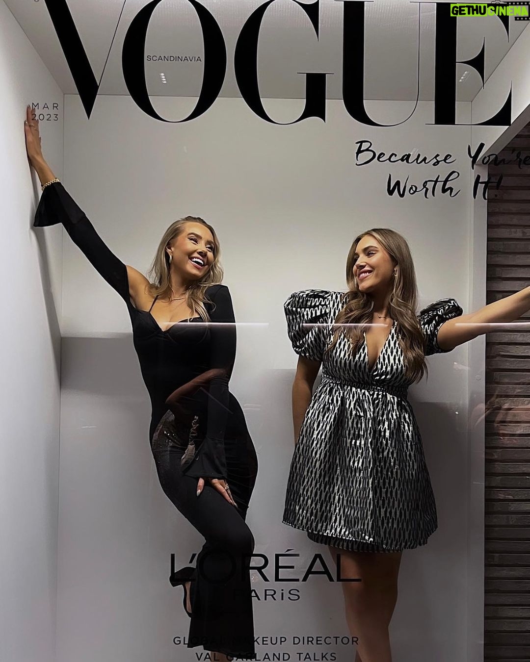 Martine Lunde Instagram - Annonse- Covergirls😜 @lorealparis x @voguescandinavia Copenhagen