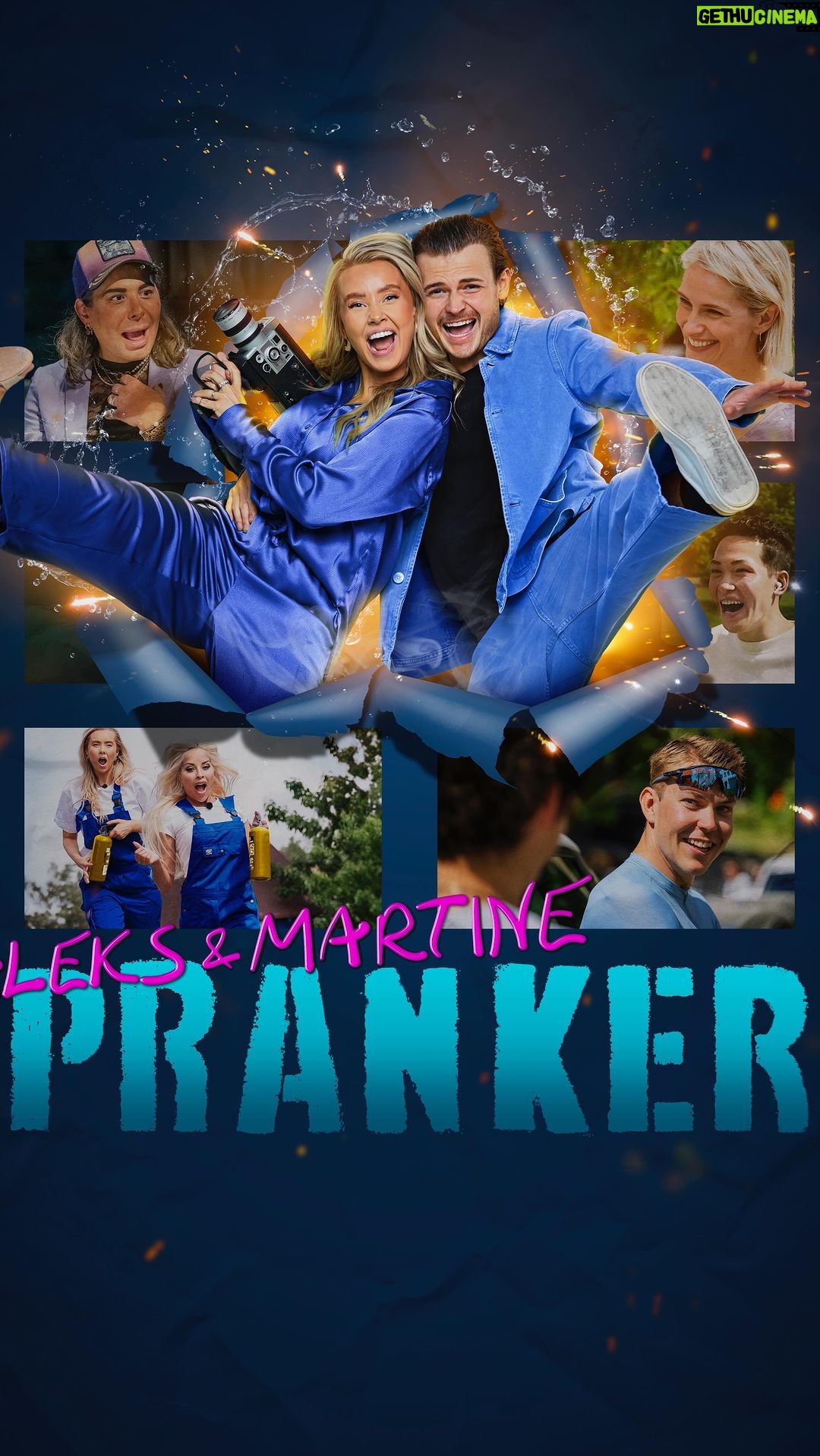 Martine Lunde Instagram - Aleksander og Martine er klare for en høst full av pranks! Er du? 👀 Aleks & Martine Pranker kommer på Prime Video Norge fra den 20. oktober!🤩💙