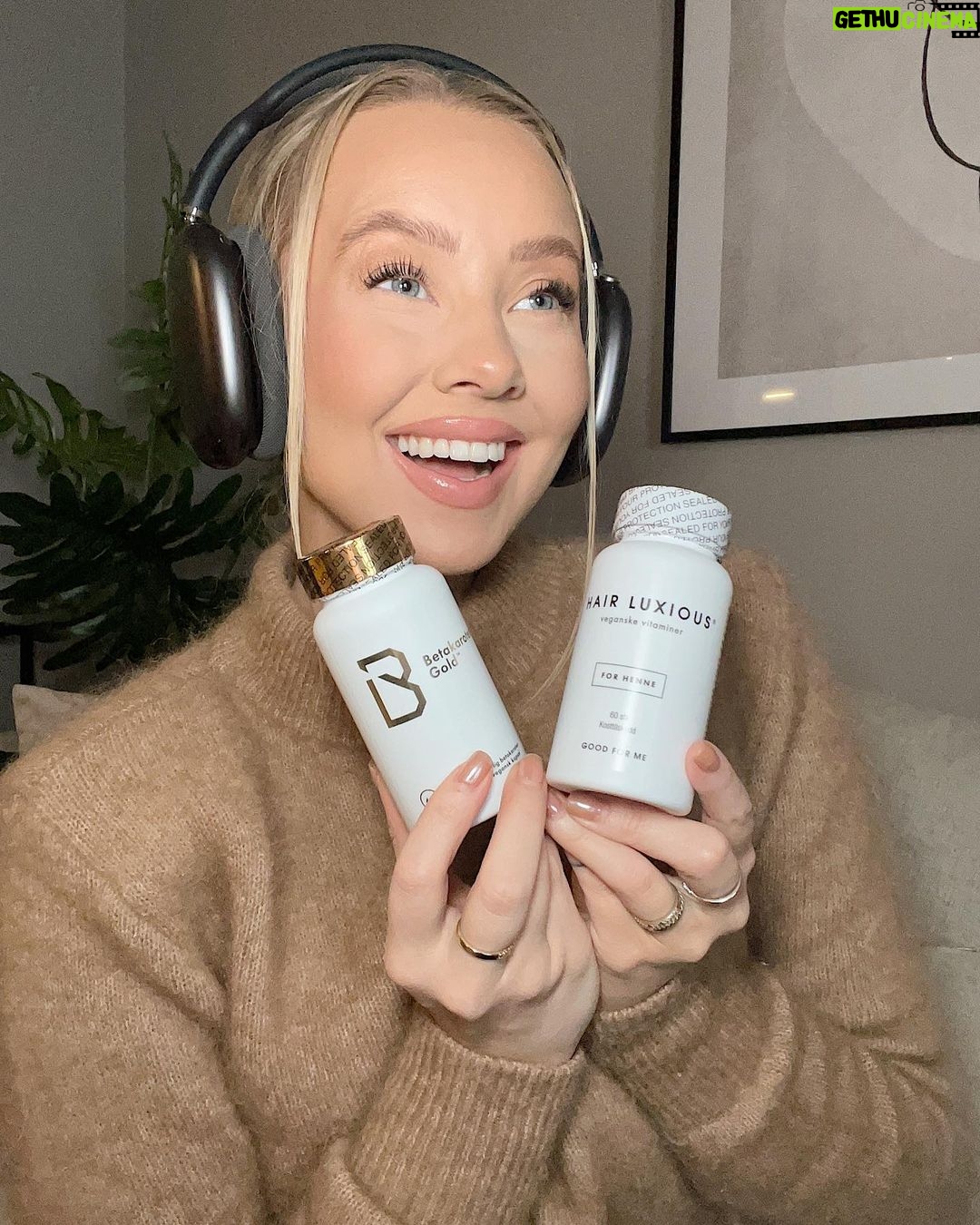 Martine Lunde Instagram - Annonse GIVEAWAY @luxious.no GIVEAWAY❤️ På søndag lanseres det noe SÅ spennende hos @luxious.no og jeg kan nesten ikke vente med å teste dette😍 Derfor er jeg nå så heldig som kan gi bort en skikkelig bra premie til dere! Nå kan dere vinne AirPods Max (valgfri farge), 6 bokser med @hairluxious og 6 bokser med @betakarotengold ✨ For å delta må dere: 1. Følge @luxious.no 2. Nevne en som burde få med seg dette Vinneren trekkes 9. februar Masse lykke til, og husk å følge @luxious.no for en sinnsykt bra lansering på søndag😍