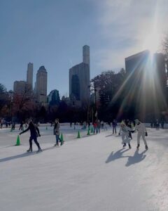 Martine Lunde Instagram - Stå på skøyter i Central Park ✓ Central Park, New York