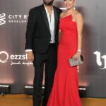 Marwan Younes Instagram - What a night it was 🩵 from the drama festival held in Alamein by @umsegypt with my lovely wife @hendhassan57 Photo by @norayoussef_photography Redcarpet shot by @maged_helal