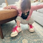 Mary Katharine Ham Instagram - Wearing Mom’s shoes. 👟👟💗