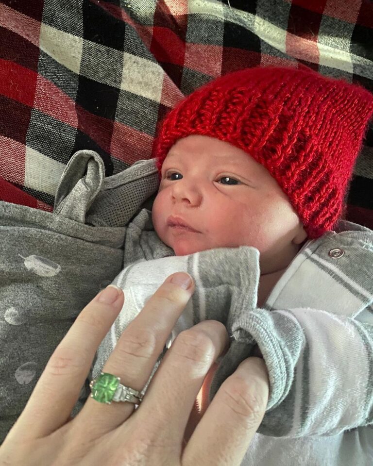Mary Katharine Ham Instagram - One week home, one college football national championship ❤️🏈🖤, zero good pics of all 4 kids together. 🤷🏻‍♀️ Everyone is still hanging in there! Cal has met his grandparents and a whole zoo of cousins. He is a calm baby and a solid sleeper so far and his mother thanks him for it. 💙 Thanks to Steve and then my parents and now his parents helping us out, and my sweet Mama friends for sending food, all letting me hang out in bed with a newborn, read mysteries, and get rest!
