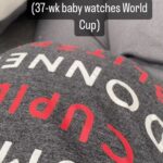 Mary Katharine Ham Instagram – Dancing in there! #pregnancy #37weeks #worldcup
