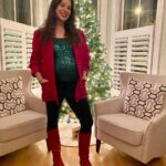 Mary Katharine Ham Instagram – When it’s probably the last Christmas party you’re making it to this year, you take your two big kids and your green disco ball baby out too late and eat too many cookies @ksoltisanderson’s house! 

I assume this the only time in my life when a maternity unitard, a green sequin tank top, an oversized 80s blazer with shoulder pads and these “Hot Tub Time Machine” ski lodge boots will be exactly the correct vibe, and I’m thankful I found my moment. Now, I’m wearing sweatpants for the rest of the year. ❤️🎄💚

Someone asked, so blazer = Goodwill, unitard = @nuuly, boots = thrift store, green top = BCBG outlet in the Year of our Lord 2003.