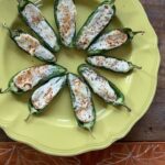 Mary Katharine Ham Instagram - My weird pregnancy craving: Jalapeños with cream cheese and Tajin, air fried for 9 mins. Limit: 5 jalapeños to control heartburn 😂. Who knows? I will probably never eat this again after this baby, but right now, I eat it almost every day. PSA: always wash your hands after this recipe before touching anything or you will regret it! Other cravings: Marie Callander chicken pot pies, nice chocolate Last pregnancy: lime popsicles and cheesecake Pregnancy is weird! #pregnancy #thirdtrimester #pregnancycravings