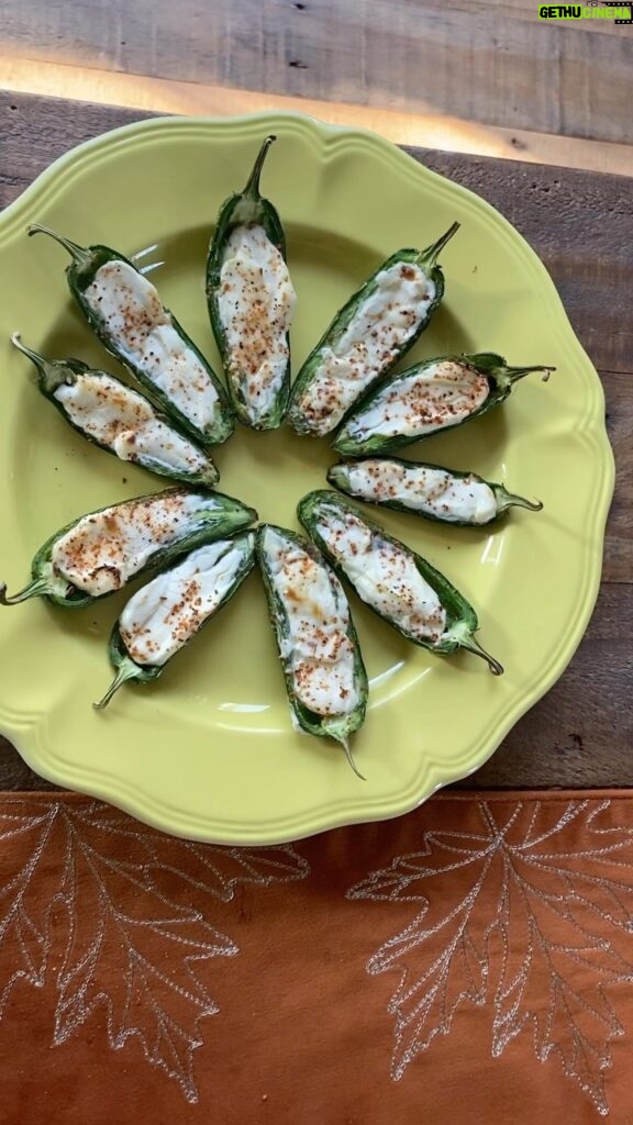 Mary Katharine Ham Instagram - My weird pregnancy craving: Jalapeños with cream cheese and Tajin, air fried for 9 mins. Limit: 5 jalapeños to control heartburn 😂. Who knows? I will probably never eat this again after this baby, but right now, I eat it almost every day. PSA: always wash your hands after this recipe before touching anything or you will regret it! Other cravings: Marie Callander chicken pot pies, nice chocolate Last pregnancy: lime popsicles and cheesecake Pregnancy is weird! #pregnancy #thirdtrimester #pregnancycravings