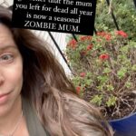 Mary Katharine Ham Instagram - When your mum is dead for a year due to your neglect but comes back, I would argue it’s even better seasonal decor BECAUSE IT IS A ZOMBIE MUM. 🧟‍♀️🌼🎃