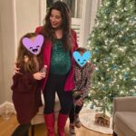 Mary Katharine Ham Instagram – When it’s probably the last Christmas party you’re making it to this year, you take your two big kids and your green disco ball baby out too late and eat too many cookies @ksoltisanderson’s house! 

I assume this the only time in my life when a maternity unitard, a green sequin tank top, an oversized 80s blazer with shoulder pads and these “Hot Tub Time Machine” ski lodge boots will be exactly the correct vibe, and I’m thankful I found my moment. Now, I’m wearing sweatpants for the rest of the year. ❤️🎄💚

Someone asked, so blazer = Goodwill, unitard = @nuuly, boots = thrift store, green top = BCBG outlet in the Year of our Lord 2003.