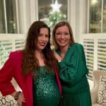 Mary Katharine Ham Instagram – When it’s probably the last Christmas party you’re making it to this year, you take your two big kids and your green disco ball baby out too late and eat too many cookies @ksoltisanderson’s house! 

I assume this the only time in my life when a maternity unitard, a green sequin tank top, an oversized 80s blazer with shoulder pads and these “Hot Tub Time Machine” ski lodge boots will be exactly the correct vibe, and I’m thankful I found my moment. Now, I’m wearing sweatpants for the rest of the year. ❤️🎄💚

Someone asked, so blazer = Goodwill, unitard = @nuuly, boots = thrift store, green top = BCBG outlet in the Year of our Lord 2003.