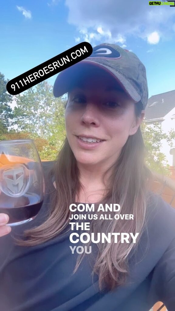 Mary Katharine Ham Instagram - Porch time evening chaos with my @travismanionfoundation glass reminded me to remind you to sign up for the 9/11 Heroes Run nearest you! Link in bio!