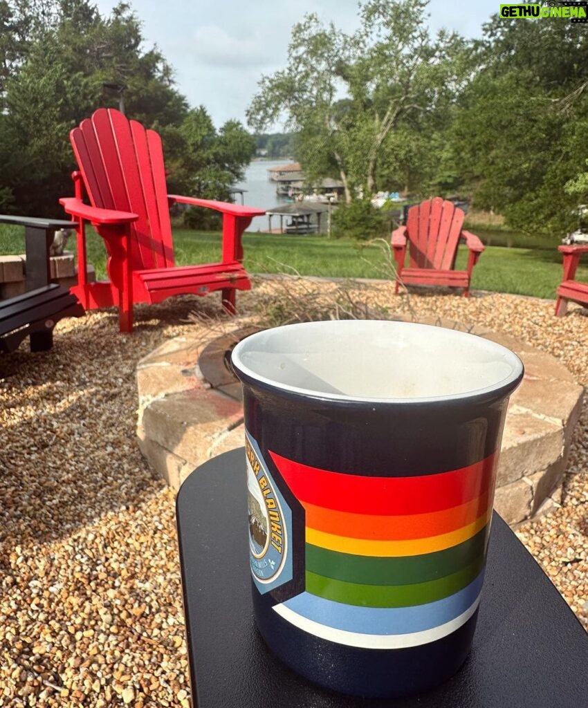 Mary Katharine Ham Instagram - Goodbye for now, coffee at the lake! 🛶☕🐟