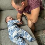 Mary Katharine Ham Instagram - We are super thankful for this guy, who is among the most active and involved dads there is! We test his capacity for executive function and dedication daily, but he always comes through, rarely missing leg day, looking great in bunny ears and other costumes, and literally never forgetting to take out the trash. Really, it’s kind of amazing! The kids have learned so much from him, making them independent and self-sufficient in ways beyond their years. (The 18-month-old brings diapers and wipes, puts them back where they belong after diaper changes, and throws her dirty diapers in the trash.) It’s nearly impossible to get a pic of him with all four kids because it turns out having four kids involves a lot of passing them back and forth to each other in configurations of 2-and-2 or 3-and-1, but he is always there for all of them and for me. We love him and are lucky to have him! 💙🧔🏻‍♂️👩🏻👱🏻‍♀️👱🏼‍♀️👧🏼👶🏻🐺