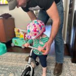 Mary Katharine Ham Instagram - We are super thankful for this guy, who is among the most active and involved dads there is! We test his capacity for executive function and dedication daily, but he always comes through, rarely missing leg day, looking great in bunny ears and other costumes, and literally never forgetting to take out the trash. Really, it’s kind of amazing! The kids have learned so much from him, making them independent and self-sufficient in ways beyond their years. (The 18-month-old brings diapers and wipes, puts them back where they belong after diaper changes, and throws her dirty diapers in the trash.) It’s nearly impossible to get a pic of him with all four kids because it turns out having four kids involves a lot of passing them back and forth to each other in configurations of 2-and-2 or 3-and-1, but he is always there for all of them and for me. We love him and are lucky to have him! 💙🧔🏻‍♂️👩🏻👱🏻‍♀️👱🏼‍♀️👧🏼👶🏻🐺