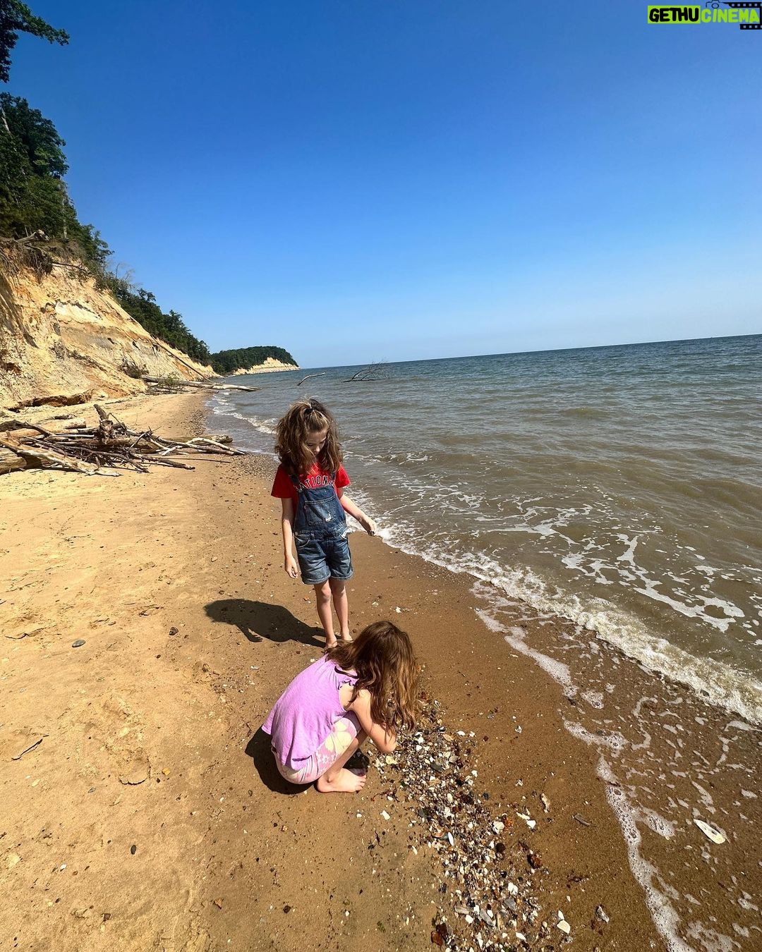 Mary Katharine Ham Instagram - Calvert Cliffs and Sharktooth Beach with the big gals today. No shark teeth for us, but a successful 3.5-mile hike in perfect weather! Calvert Cliffs State Park