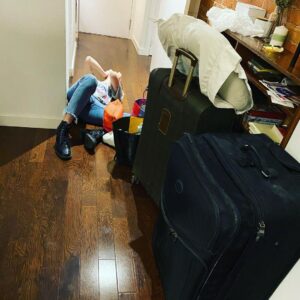 Mary Wiseman Instagram - This little lass is moving to LA and packed a magic bullet, her “favorite” “vase”, a box of Twinings Earl Grey Tea, and two distinct straw hats in her carry-ons (plural).