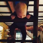 Mary Wiseman Instagram - Doesn't walk yet but loves to climb ladders. #giftedandtalented