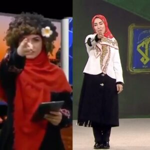 Masih Alinejad Instagram - ببینید مجریان ارزشی جمهوری اسلامی چه علاقه‌ای به شلیک کردن دارند. اولی مربوط به تغییر پوشش مجری صدا و سیما در ایام انتخابات است و دفاع تمام قد از سپاهِ جنایتکار و دومی که موهایش را شبیه به من کرده، مربوط به زمانی که تلاش کردند با کمپین کمپین چهارشنبه‌های سفید مبارزه کنند. برده‌های جمهوری اسلامی شما به زنان آزاده‌ی ایران باختید. شما و فرمانده‌ی بازنده و درمانده‌تان چنان باختید که حالا میلیون‌ها زن و مرد ایرانی بدون ترس و با شجاعت در برابرتان می‌ایستند و می‌گویند: اگر تمام مجریان و دست‌اندرکاران نظام بی‌حجاب شوند، اگر وسط استودیو برقصند و آواز هم بخوانند ما باز هم تسلیم دروغ و تزویر شما نمی‌شویم چون شعار و هدف ما همان است که بارها فریاد زدیم؛ وقتی ما می‌گوییم نه به حجاب اجباری یعنی نه به جمهوری اسلامی، وقتی ما می‌گوییم حجاب بی‌حجای یعنی #رای_بی_رای 
بچرخ تا بچرخیم