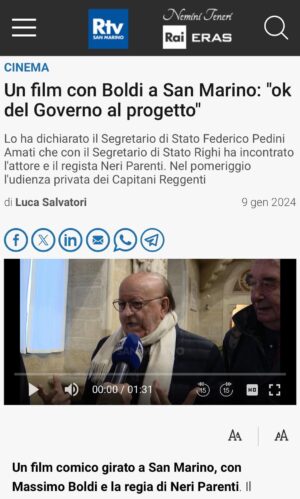 Massimo Boldi Instagram - Aspettiamo con gioia il primo Ciak