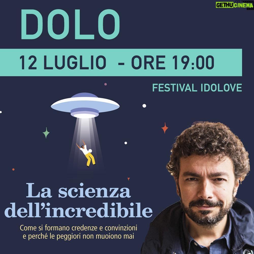 Massimo Polidoro Instagram - QUESTA SERA alle ore 19:00 presento "La scienza dell'incredibile" a DOLO al Festival IDoLove. Vi aspetto! @feltrinelli_editore