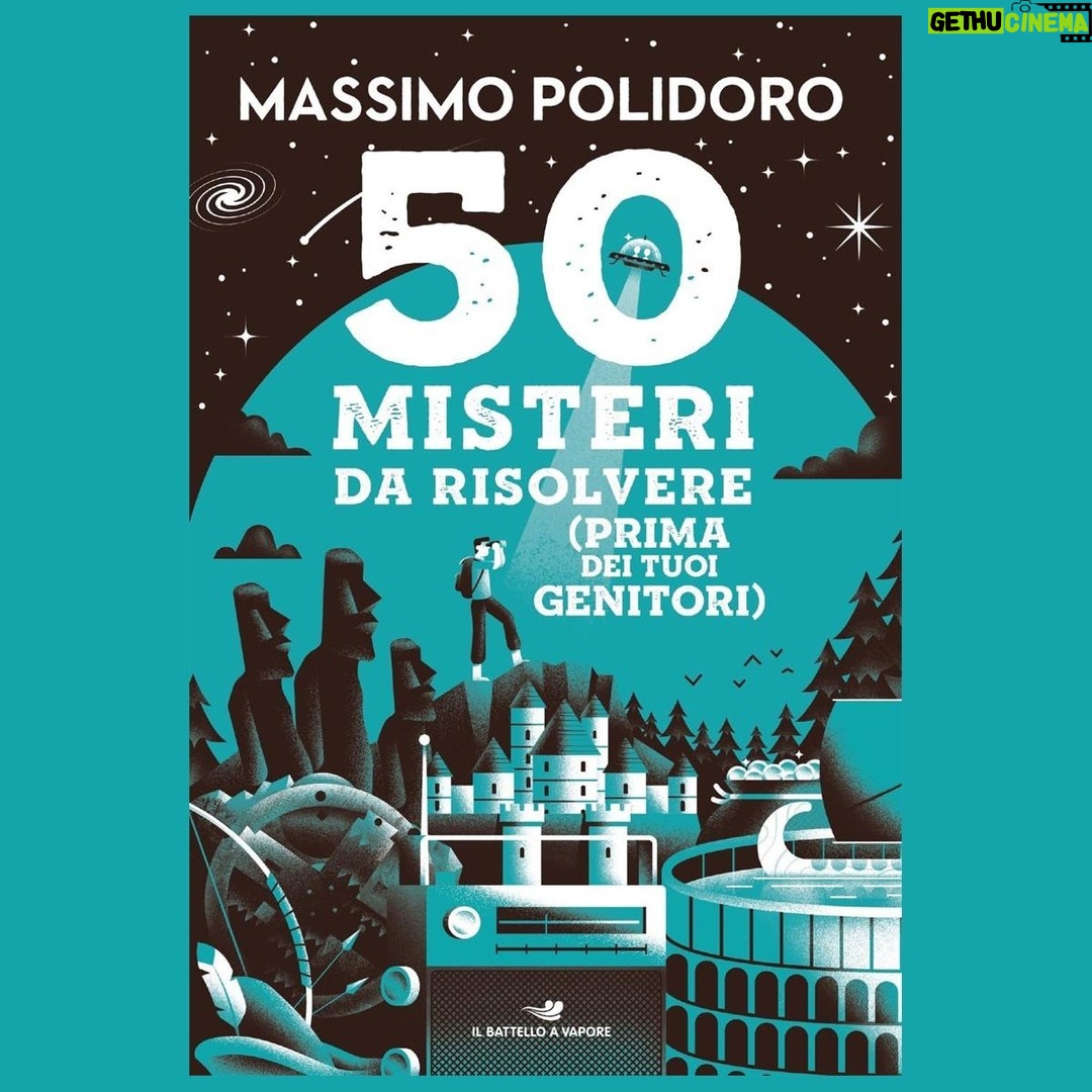 Massimo Polidoro Instagram - La storia della civiltà è segnata da enigmi per i quali non abbiamo ancora trovato una spiegazione sicura e razionale: i 50.000 soldati di re Cambise svaniti nel deserto, le teste dell'Isola di Pasqua costruite con tecniche apparentemente impossibili, i due stranissimi bambini verdi apparsi dal nulla in una città della Bretagna... In questi casi si sprecano le teorie che chiamano in causa mostri, extraterrestri, magia. È la forza della fantasia e delle leggende, ed è ciò che ci rende umani. Ma c'è una cosa altrettanto tipica dell'essere umano, più potente di ogni leggenda: la curiosità. E la più grande espressione della nostra curiosità è la scienza. Nel mio nuovo libro, "50 misteri da risolvere (prima dei tuoi genitori)" (edito da @ilbattelloavapore_libri ), ripercorriamo i misteri più grandi, più strani, più inquietanti della nostra storia, raccontando teorie e smontando falsi miti. Forse a volte non troveremo una risposta unica e assoluta, ma una certezza ce l'abbiamo: non smetteremo mai di cercare. https://amzn.to/3Mzi961