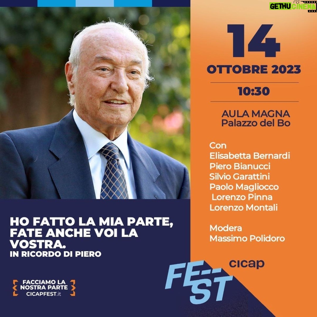 Massimo Polidoro Instagram - A un anno di distanza dalla scomparsa di Piero Angela, lo ricorderemo al CICAP Fest con alcune tra le persone che gli erano più vicine. Appuntamento sabato 14 ottobre, alle 10.30, in Aula Magna a Palazzo Bo, a Padova. @cicap_it
