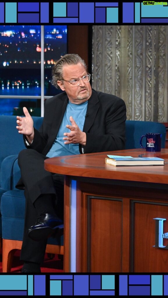 Matthew Perry Instagram - “I felt it really was time to help people.” — @mattyperry4 on why he opened up in his new memoir about his battle with addiction. #Colbert