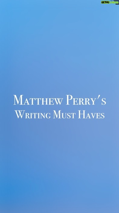 Matthew Perry Instagram - ☕ or 🍵? 📝 or 💻? Answering these and more questions about my writing must-haves for #FriendsLoversBook.