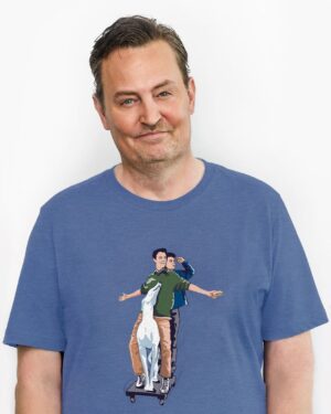 Matthew Perry Instagram - The best way to start the day is a BIG ENTRANCE! 
The Friends Reunion Cast Collection is back with seasons 4-6 just in time for the holidays. 
Shop now at represent.com/friends for all your favorite friends and family members. Link in bio