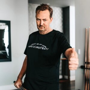 Matthew Perry Instagram - Could I BE Any More Vaccinated? Get your shot and then get your shirt. Shop the entire collection at represent.com/matthewperry (link in bio) Only available for a limited time